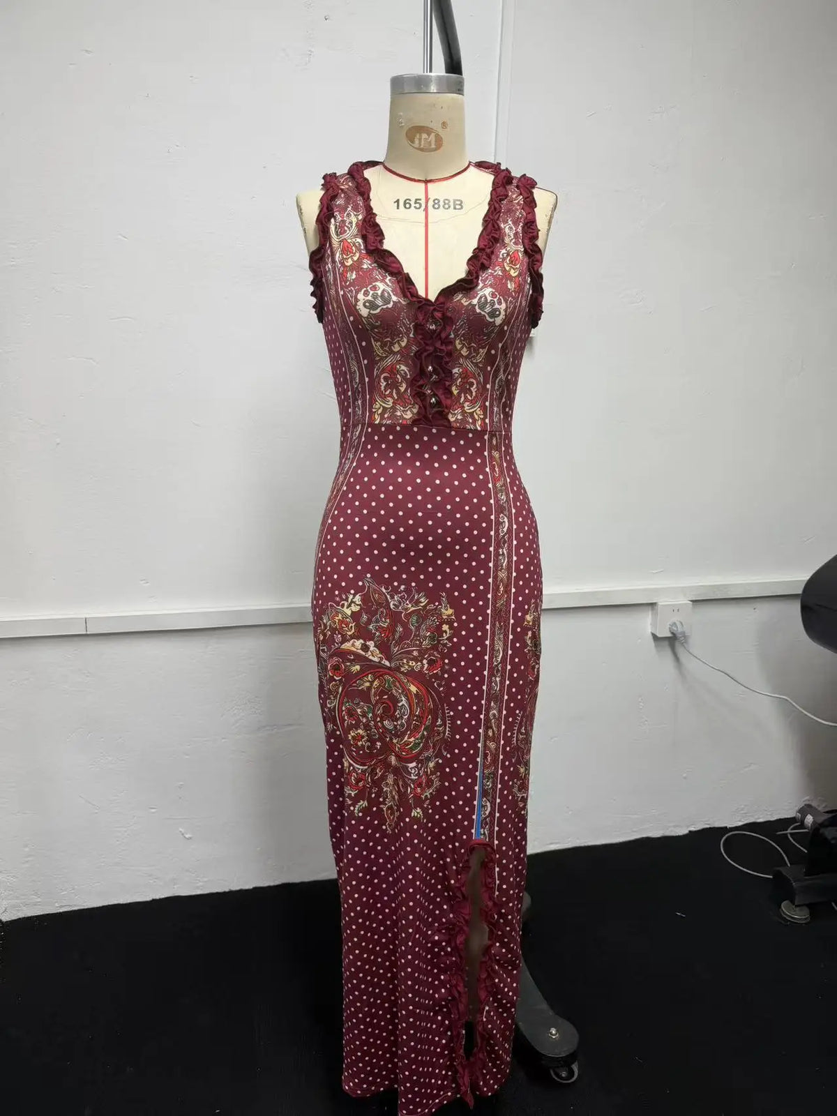 Vestido Floral con Encaje Espalda Descubierta