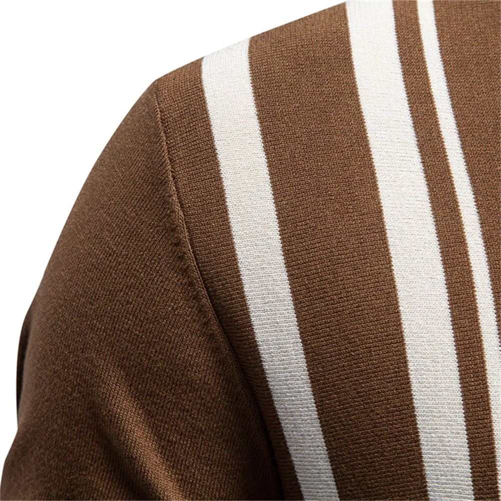 Polo Rayas Elegante Lujoso Hombre | Manga Corta Suave | Tallas S-XXL | Tico Trendy