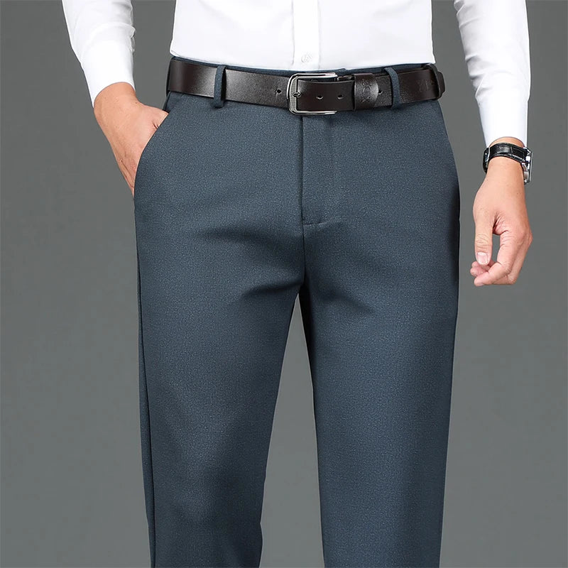 Pantalones de Negocio para Hombre | Corte Recto Elástico | Calidad Premium | Ticotrendy
