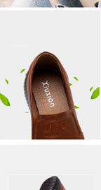 Mocasines Retro Marrones con Cuña | Cuero | Bailarinas Oxford | Talla Grande