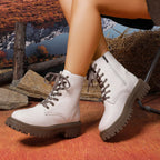 Botines de Plataforma con Cordones | Estilo Urbano Tico | Mujer
