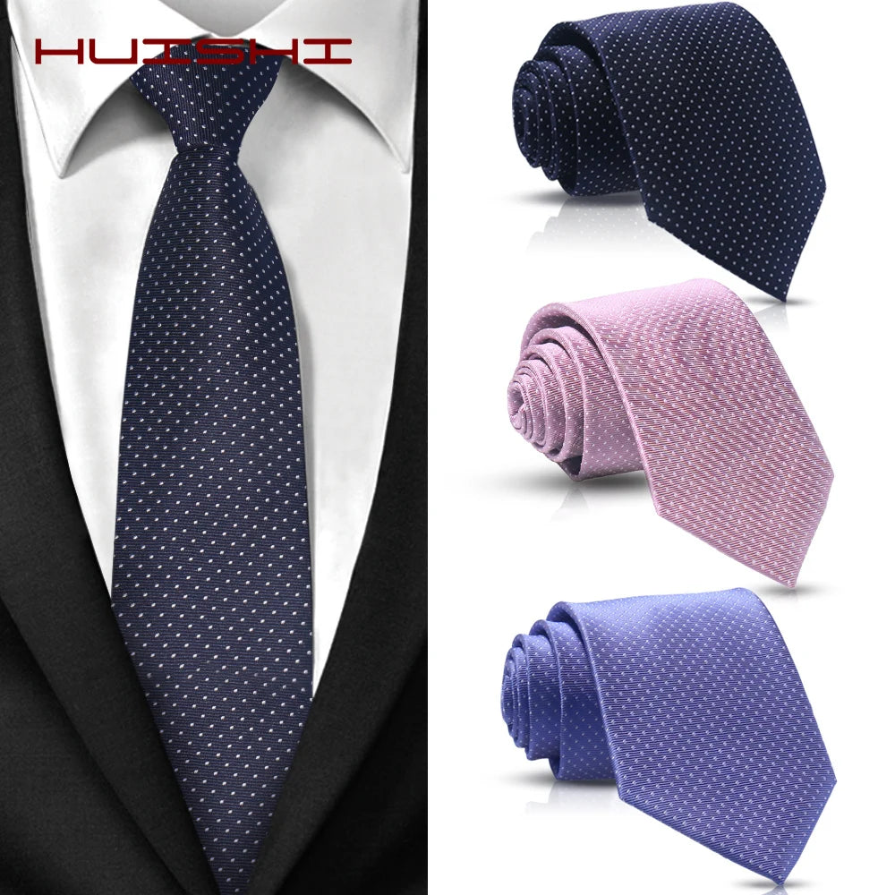 Corbata De Lunares Para Negocios Moda Casual Con Estilo Tico
