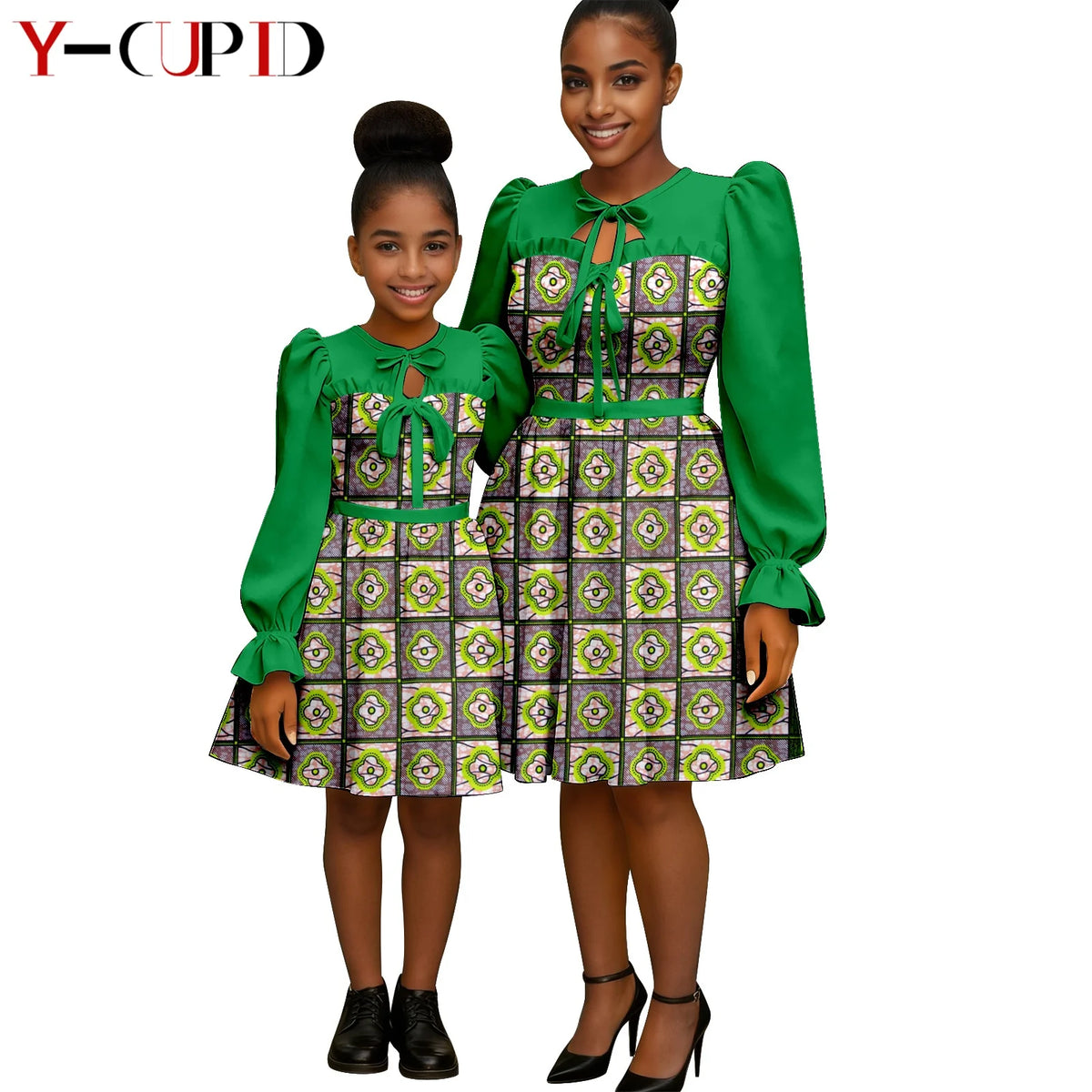 Vestido Africano Pareja y Bebé | Lazo Elegante | Tico Trendy
