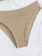 Bikini Push Up con Detalle Recortado y Volantes para Playa
