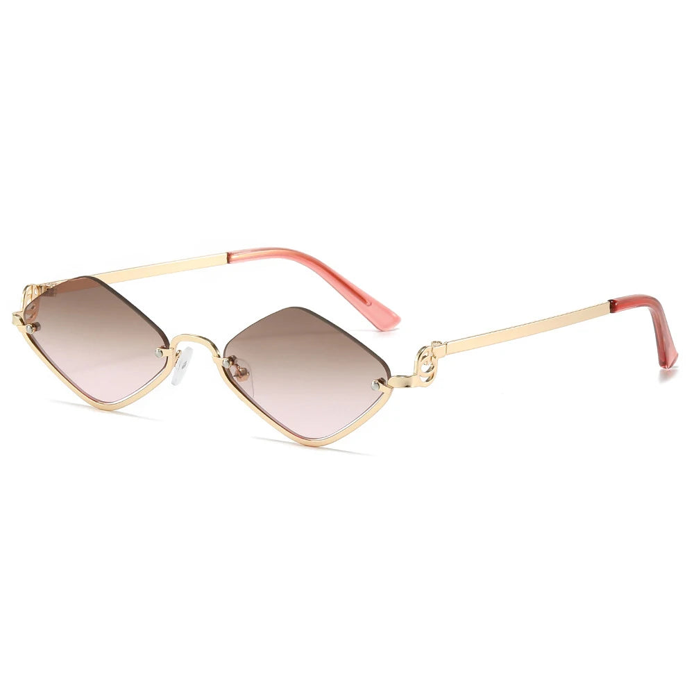 Gafas de Sol Poligonales Ojo de Gato Sexy Casual Tendencia Tico