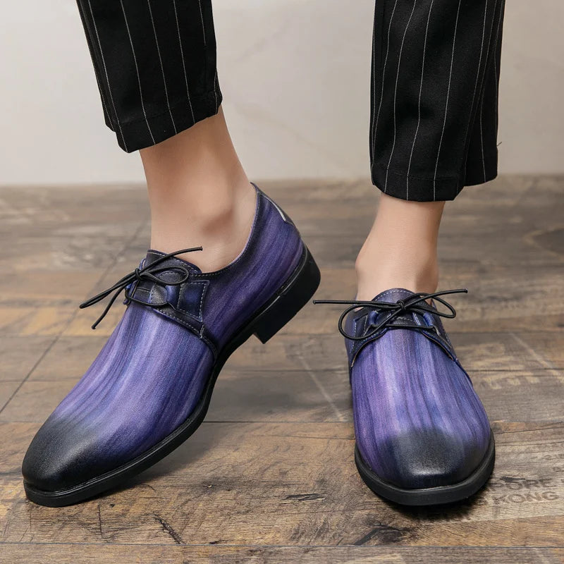 Zapatos Vestir Rosados Hombre Oxford Elegantes Casuales Banquete Boda | Talla 48