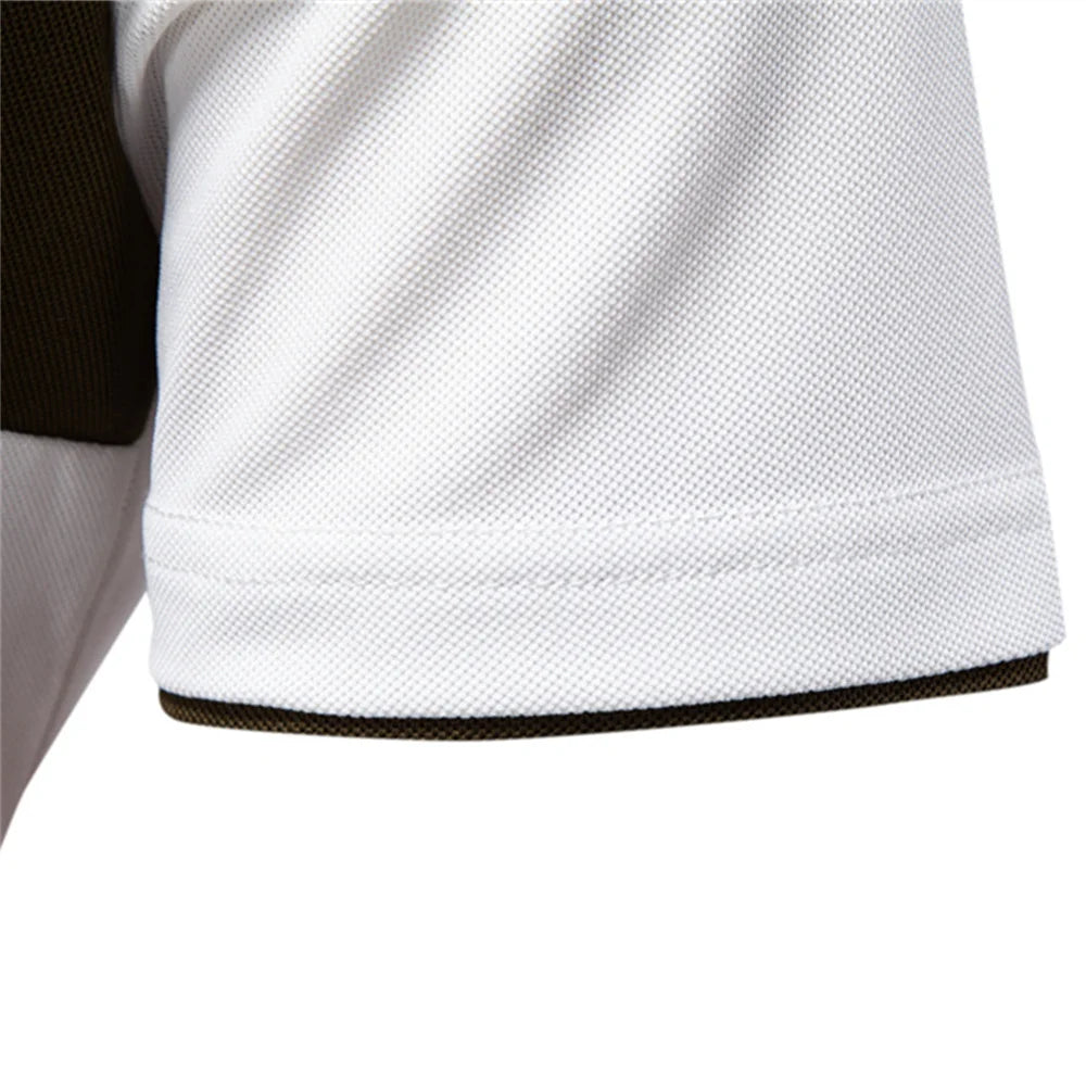Polo Rayas Cuello V Verano Hombre | Ajustado Transpirable | Tallas S-XXL | Tico Trendy