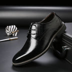 Zapatos Oxford de Cuero para Hombre | Nueva Suela Antideslizante | Ideal para Negocios y Bodas | Ticotrendy
