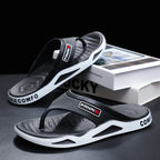 Chanclas Para Hombre | Estilo Juvenil | Diseño Patchwork | Ticotrendy | Colores Trendy | Calzado Casual