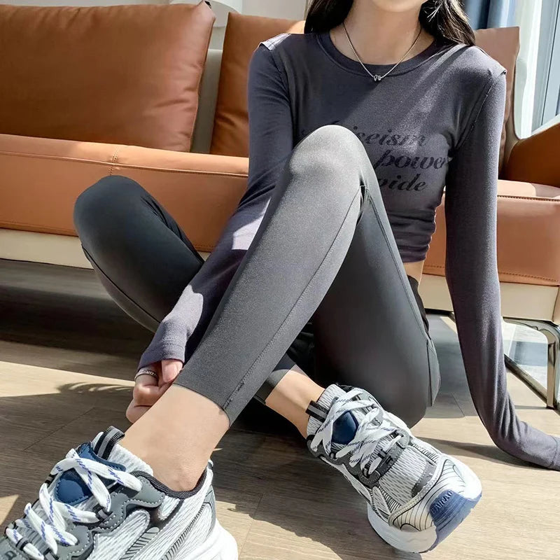 Leggings Piel Tiburón Cargo | Cintura Alta Elástico Sexy | Bolsillo Fitness Deporte PV | Ticotrendy