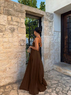 Vestido de Batas Plisado 2025 para Vacaciones | Estilo Versátil