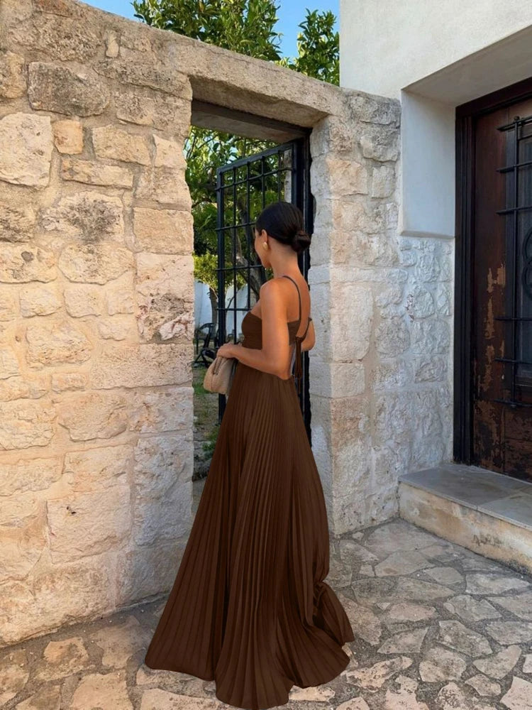 Vestido de Batas Plisado 2025 para Vacaciones | Estilo Versátil