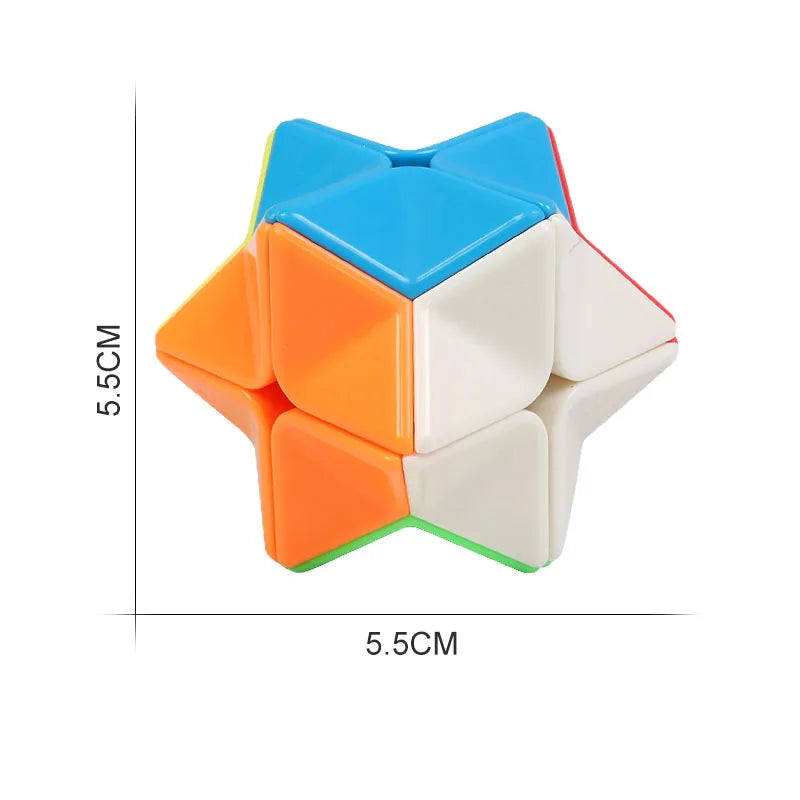 Poligono Cubo mágico 2x2 juguetes para niños rompecabezas educativos Inteligencia Brinquedos Pedagogicos Infantil wsбк рубика Zauberwürfel