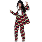 Traje Africano Blazer Largo y Pantalón con Parches
