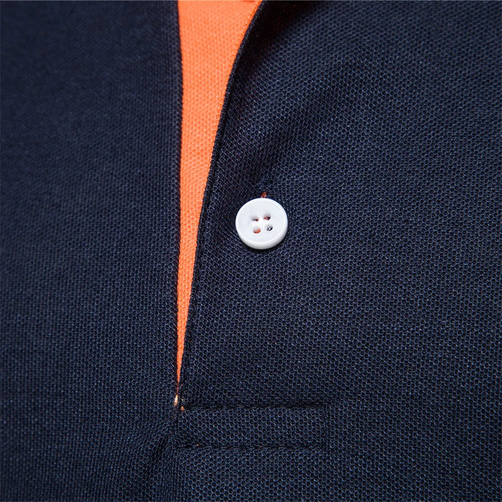 Polo Bordado Ajustado Hombre | Color Sólido Manga Corta | Tallas XS-5XL | Tico Trendy