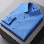 Camisa Cuadros Bambú Stretch | Ajuste Formal | Estilo Coreano | Fácil de Cuidar | Ticotrendy