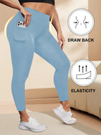 Leggings Yoga Talla Grande | Cintura Alta con Bolsillos | Levantamiento de Glúteos | Tico Trendy