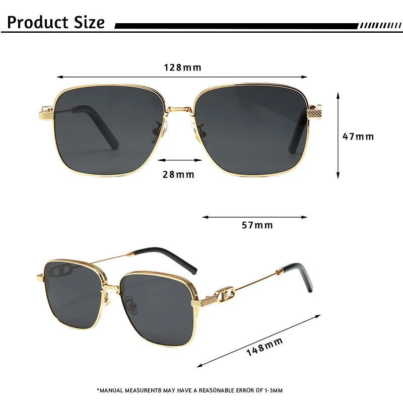 Gafas de Sol Cuadradas Caterside | Estilo Piloto | Polarizadas y UV400