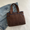 Bolso Hombro Pana Mujer Vintage Gran Capacidad Informal