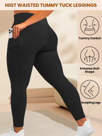 Leggings Yoga Talla Grande | Cintura Alta con Bolsillos | Levantamiento de Glúteos | Tico Trendy