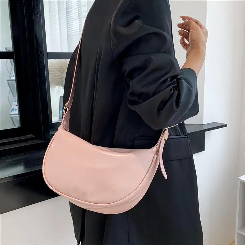 Bolso Cruzado Mujer Cuero PU Hombro Portátil Hobo