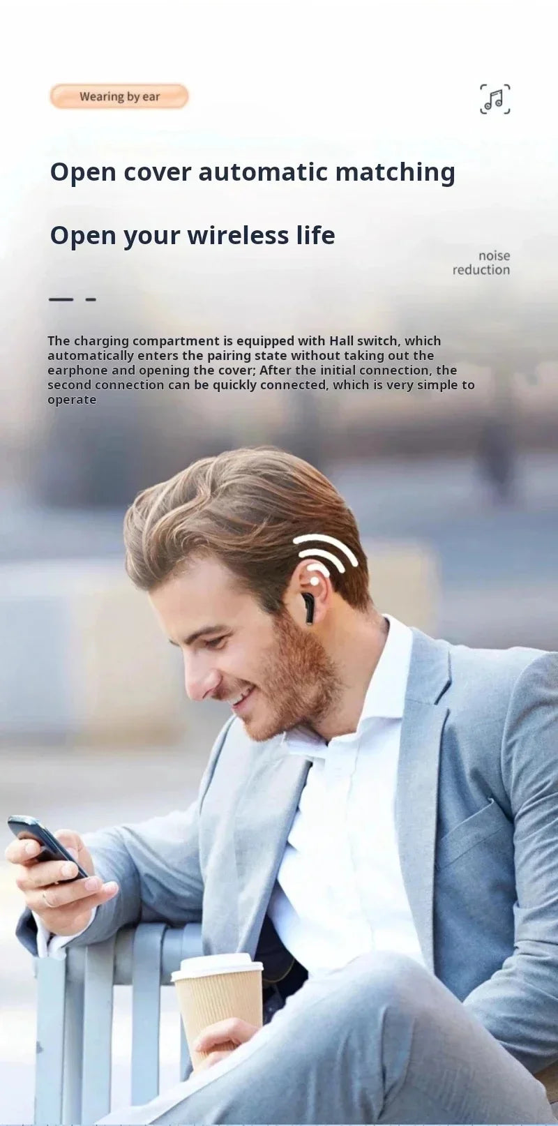 Auriculares SONY Mini Bluetooth 5.3 | Estéreo HiFi HD | Micrófono | Control Táctil | Pro4