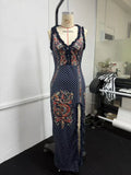 Vestido Floral con Encaje Espalda Descubierta
