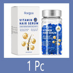 Cápsula mágica de vitamina para el cabello, aceite de queratina, restauración rápida del cabello, suave, brillante, hidratante profundo, productos para el cuidado del cabello del cuero cabelludo seco y rizado