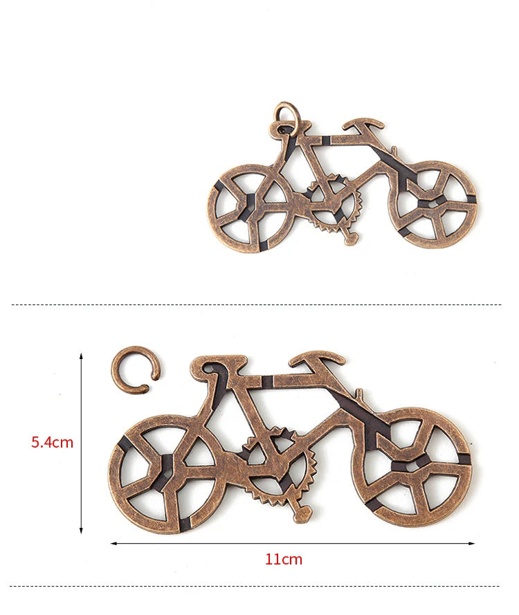 Rompecabezas de Metal IQ clásico creativo, rompecabezas mágico desconcertante, juego de juguetes para niños y adultos, regalos divertidos para niños