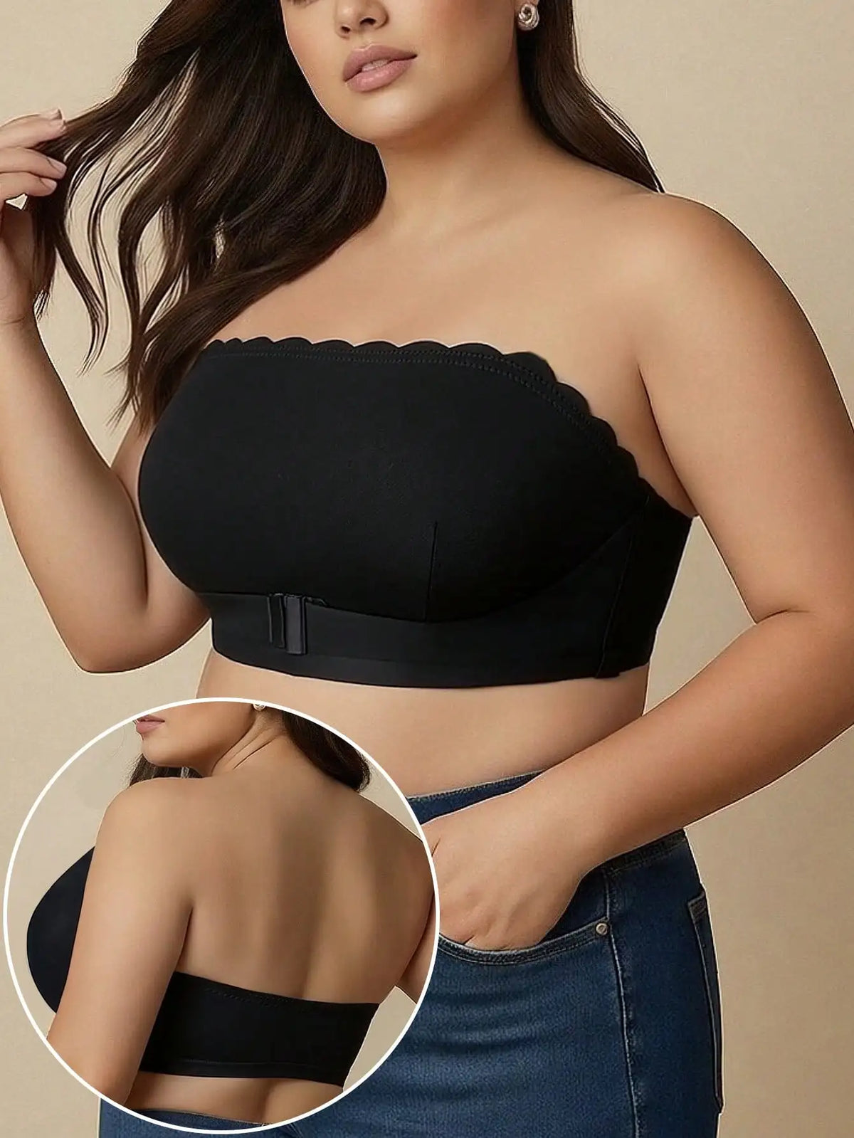 Sujetador Minimizador Sin Tirantes Copa Completa | Tico Trendy