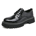 Zapatos Vestir Marrones Hombre | A Cuadros Cordones Punta Redonda | Informal Negocios