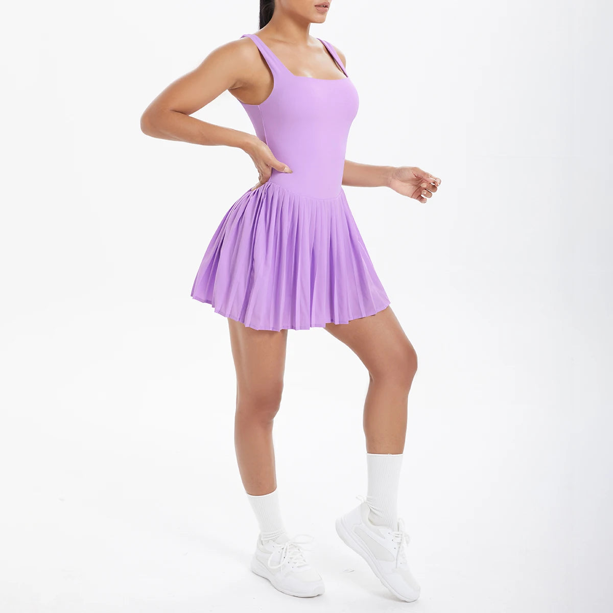 Mono Deportivo de Yoga Mujer | Ticotrendy Ropa Casual Fit Cuello Oblicuo sin Mangas