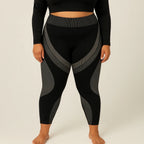 Pantalones Deportivos para Mujer | Mallas Yoga Sin Costuras | Contraste de Color y Hiplift | Tico Trendy