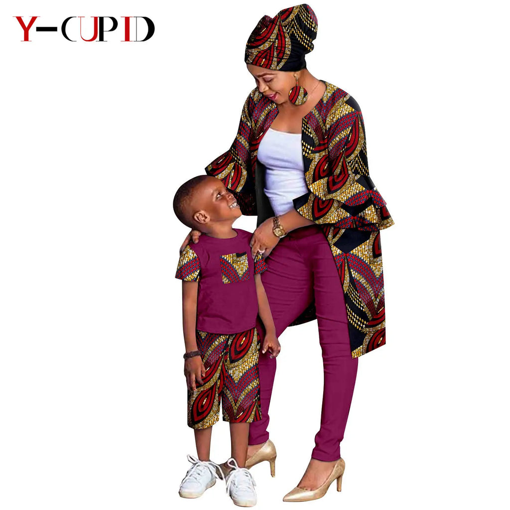 Chaqueta Dashiki Mujer y Conjunto Niño | Madre e Hijo | Tico Trendy