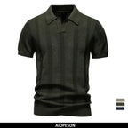 Polo Malla Cuello Vuelto Hombre | Punto Transpirable Informal | Tallas S-XXL | Tico Trendy