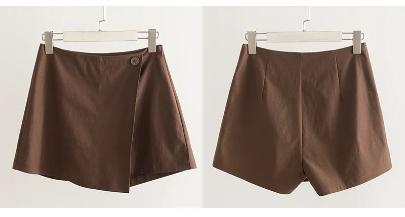 Mini Falda-Shorts Asimétrica | Estilo Elegante | Mujer
