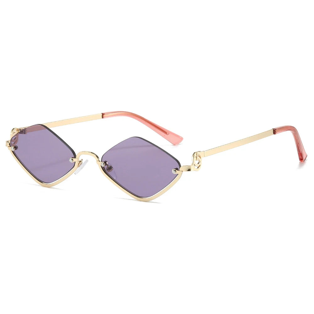 Gafas de Sol Poligonales Ojo de Gato Sexy Casual Tendencia Tico