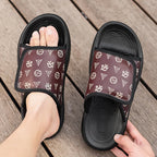 Sandalias Hombre Cuero Artificial Retro Cómodas Planas Aire Libre | Verano 2025