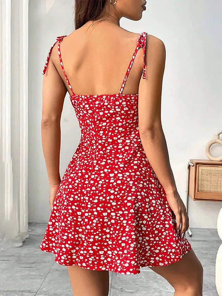 Vestido Elegante Floral | Tirantes Finos