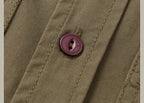 Camisa Casual Hombre | Estilo Retro | Algodón | Manga Corta | Bolsillos | Ticotrendy