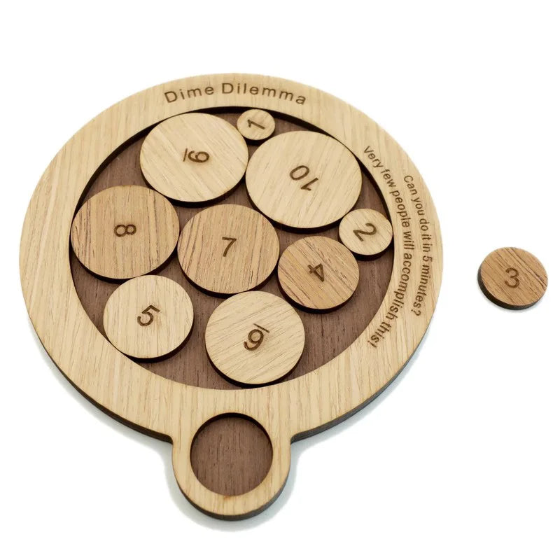 Penny Baffling Puzzle difíciles acertijos para adultos y niños juguetes educativos IQ Challenge juegos lógicos Rompecabezas regalos