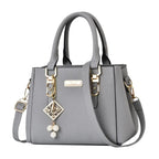 Bolso de Hombro de Gran Capacidad de PU con Bolsillo Abierto para Mujer