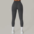 Pantalones de Yoga VEQKING con Pliegues Invisibles para Mujer, Leggings Deportivos de Cintura Alta, Levanta Glúteos, Secado Rápido, Ropa Deportiva para Gimnasio