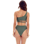 Bikini de Una Correa para Hombro - Traje de Baño Dividido