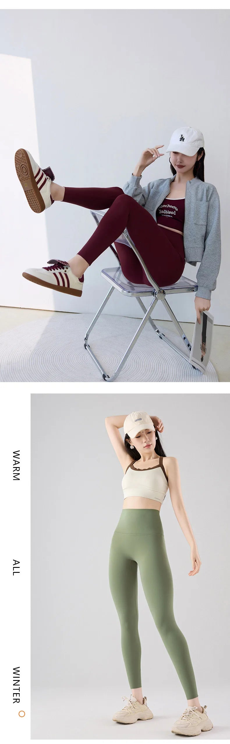 Leggings Piel Tiburón Ciruela | Sensación Desnuda 3D Push Up | Sexy Yoga Fitness PV | Ticotrendy