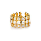 Anillo Ticotrendy Suerte Circón | Acero Inox Resistente Agua | Banda Pareja Boda