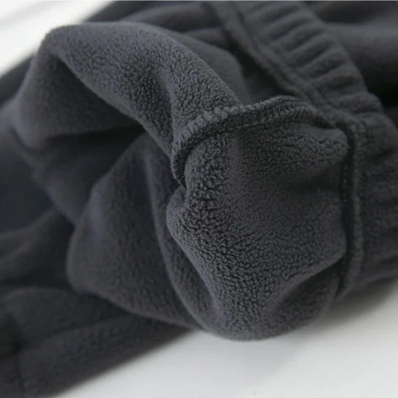 Pantalón Harem Lana Cálida | Pierna Ancha Holgado | Cintura Alta y Cordón Unisex | Ticotrendy