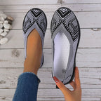 Mocasines ZOKI a Rayas | Punto Transpirable | Sin Cordones | Suela Suave Antideslizante