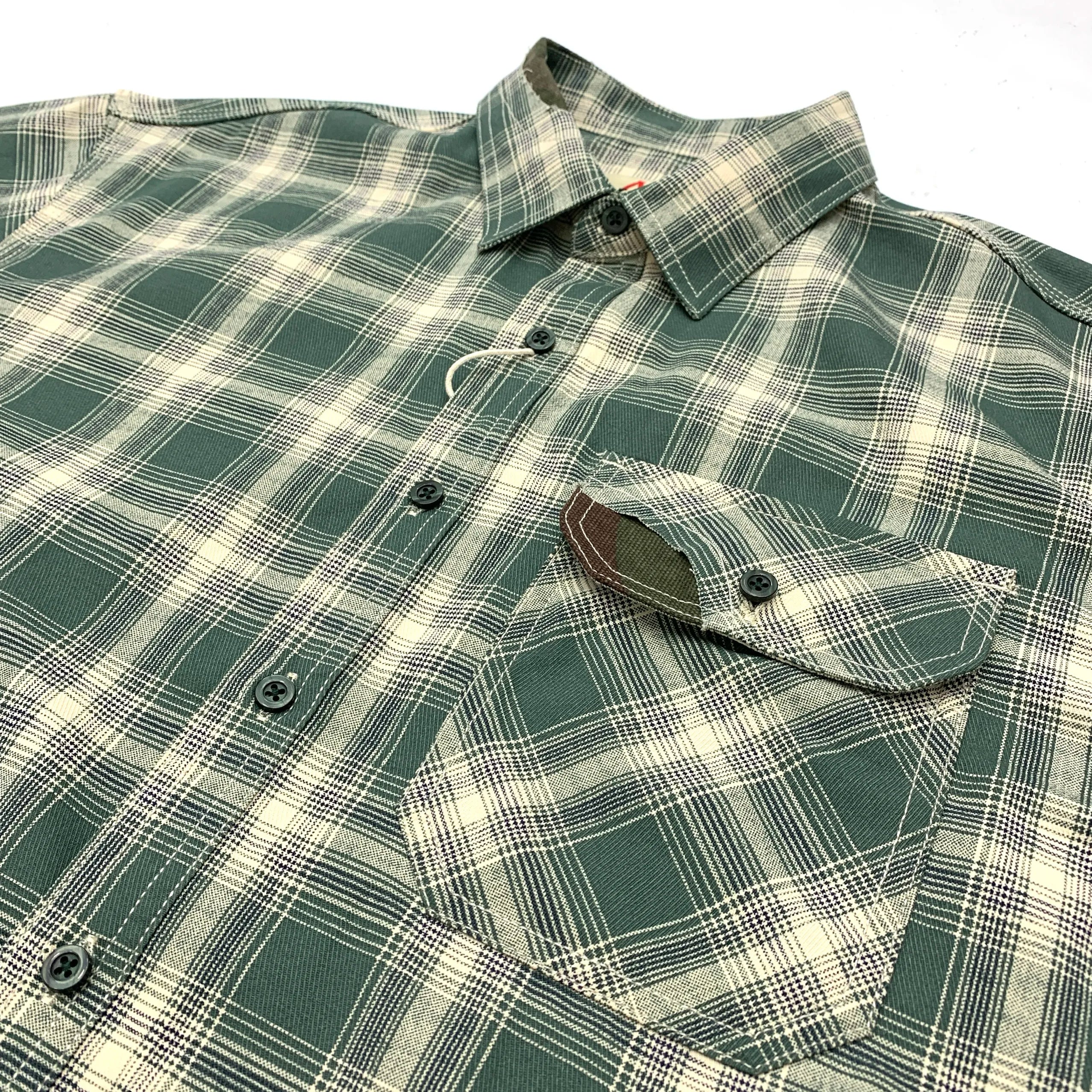 Camisa Cuadros Hombre | Algodón 100% | Estilo Retro Japonés | Manga Corta | Ticotrendy Costa Rica