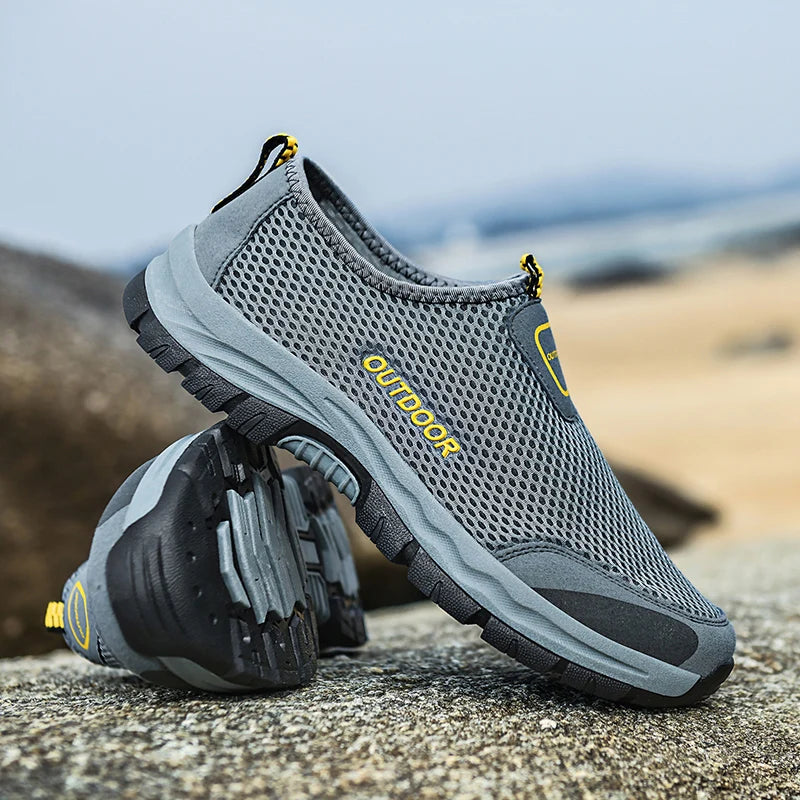 Mocasines Casuales Hombre | Malla Respirable Ligera Confort Estilo Tico | Talla Grande